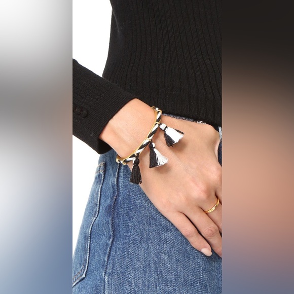 Madewell Cord Tassel Cuff Bracelet - Picture 4 of 5